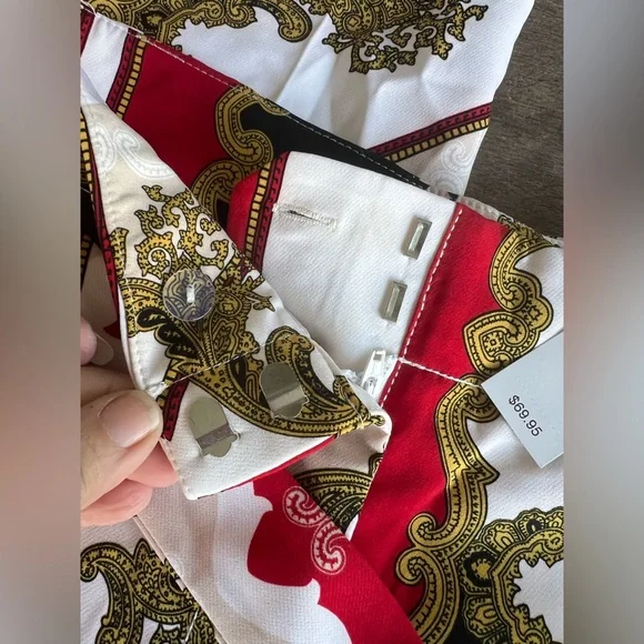 New York & Company 7th Avenue THE MADIE Womens Pants Sz 8 Brocade Pattern NWT - Picture 4 of 16